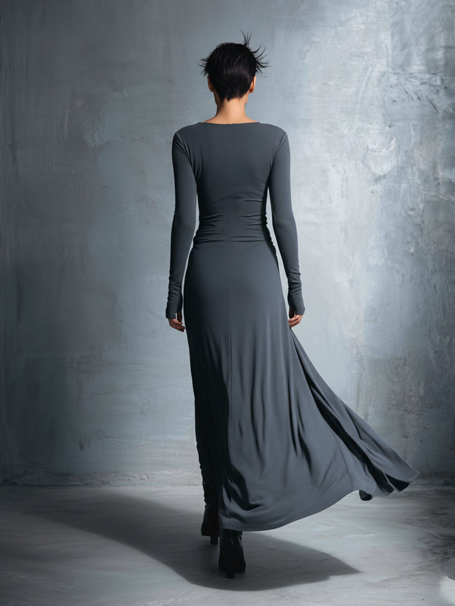 Relaxing Maxi Wrap Dress
