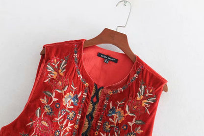 Elegant Floral Quilted Vest