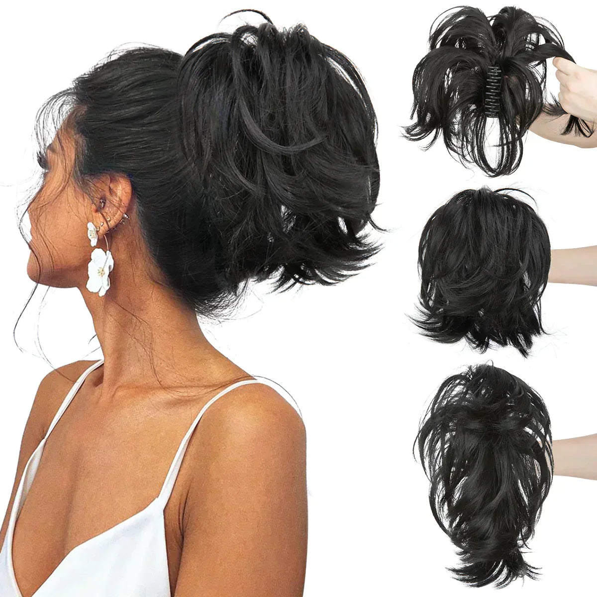 Hair extension for Ponytail – TwistPop-#1-Nora Luxe