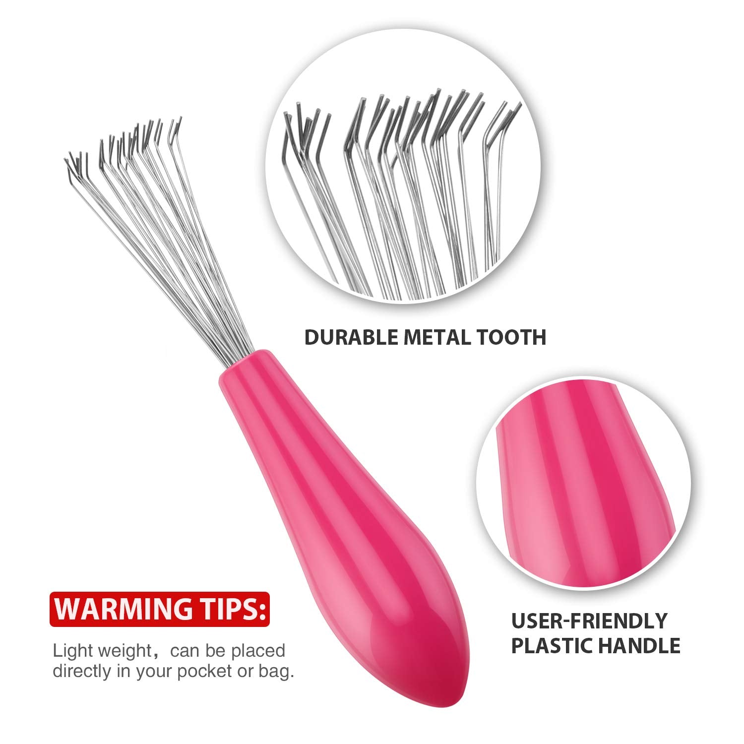 Hairbrush Cleaning Set – 2 Pieces-Black-Nora Luxe