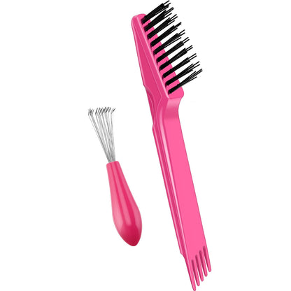 Hairbrush Cleaning Set – 2 Pieces-Pink-Nora Luxe