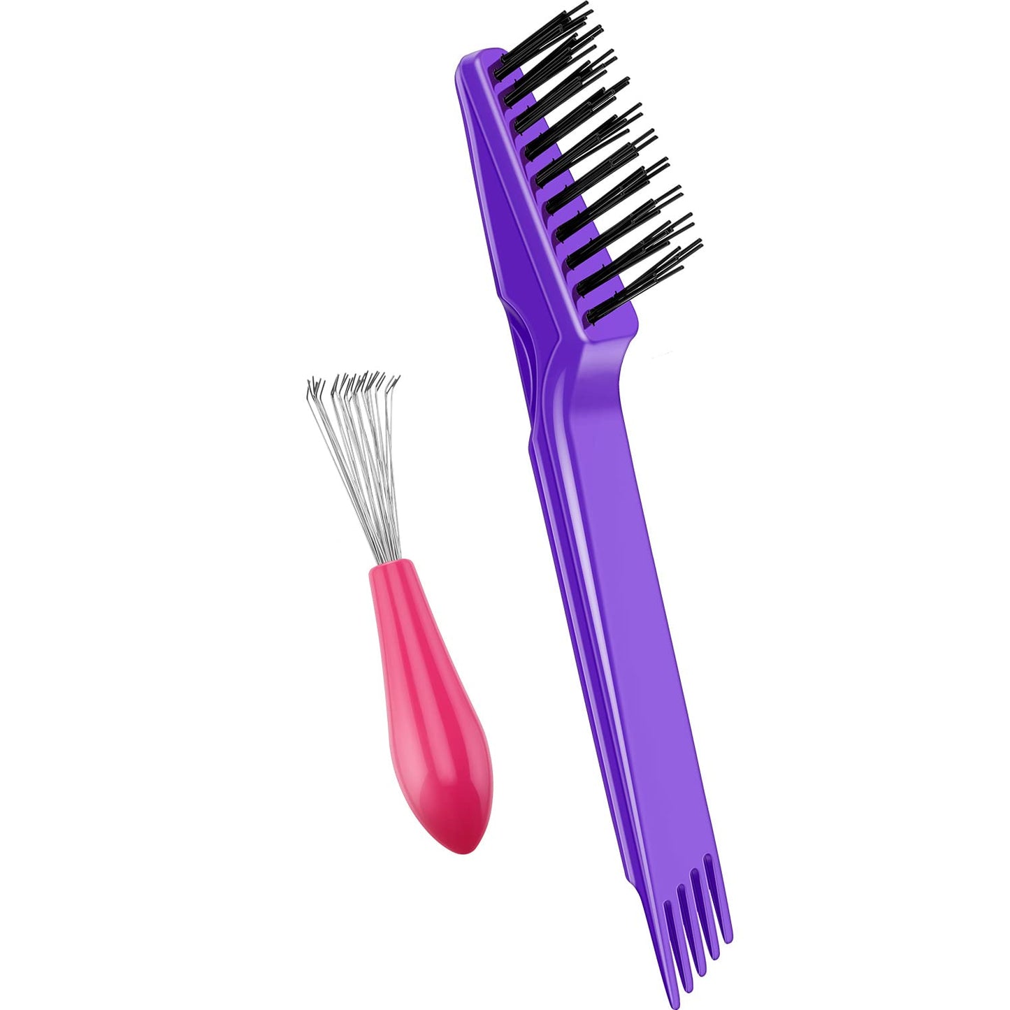Hairbrush Cleaning Set – 2 Pieces-Purple-Nora Luxe