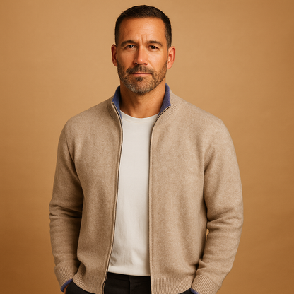 Men's Crew Neck Ribbed Sweater - Nocini
