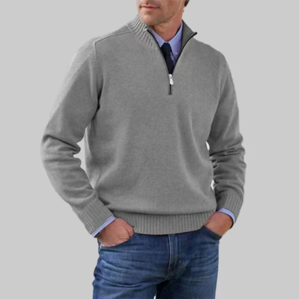 Classic Crew Neck Mid Layer Sweater
