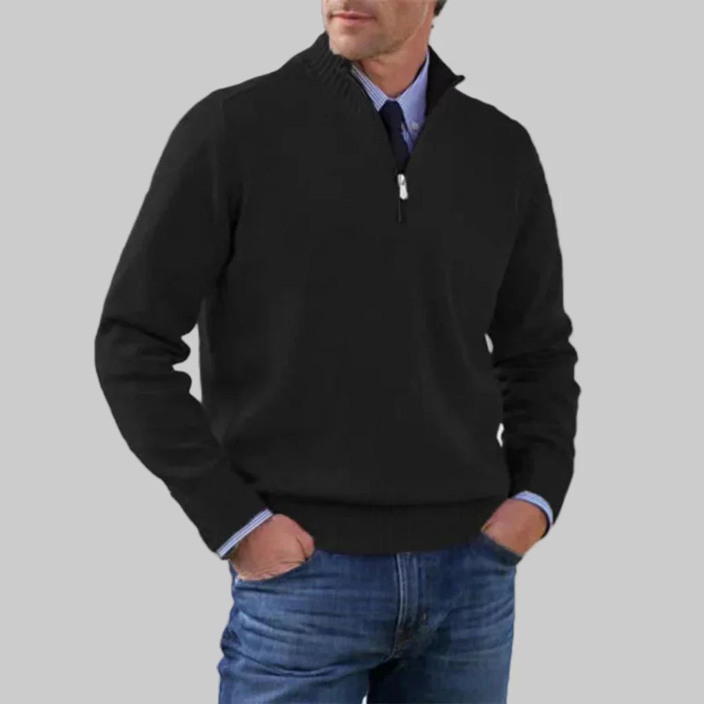 Classic Crew Neck Mid Layer Sweater