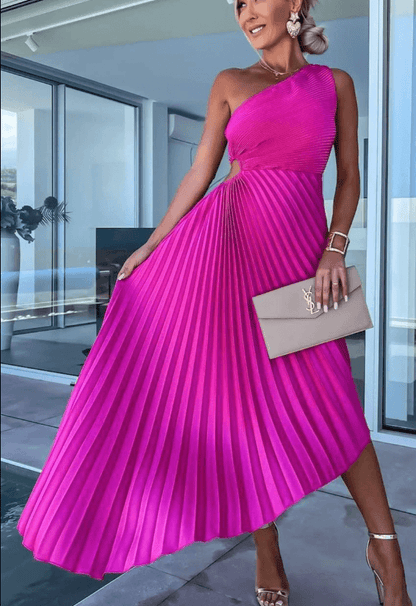 Chic Off Shoulder Floor Length Maxi Dress