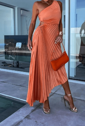 Chic Off Shoulder Floor Length Maxi Dress
