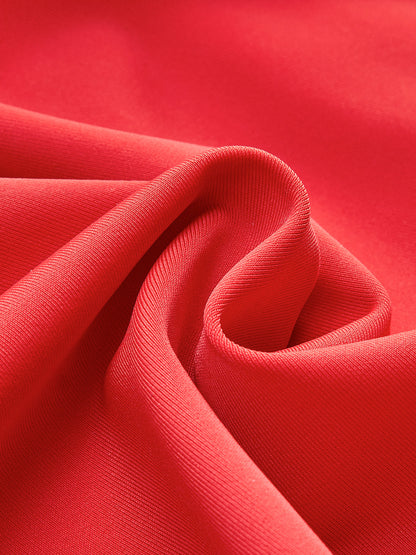 Classic Strapless Buckle Swimwear Dress
