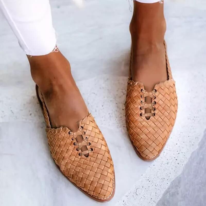 Comfortable Genuine Leather Women's Slippers Clara - Pexav
