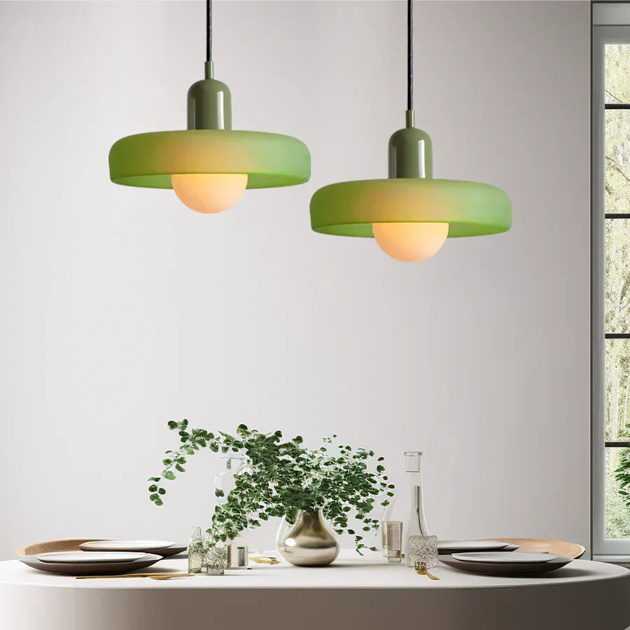 Hanging Ceiling Lamp - NordicLuxe-Green-Green-9.84" x 7.09"-Nora Luxe