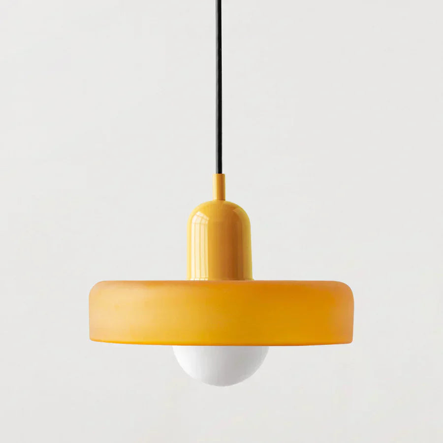 Hanging Ceiling Lamp - NordicLuxe-White-Red-9.84" x 7.09"-Nora Luxe
