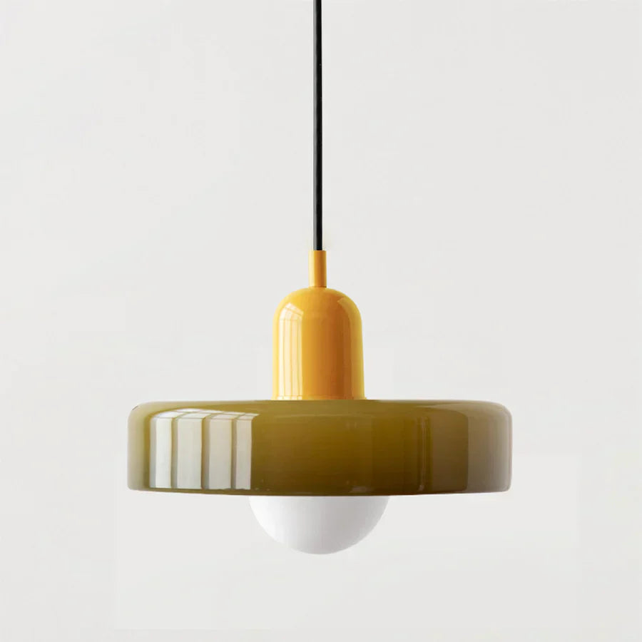 Hanging Ceiling Lamp - NordicLuxe-White-Red-9.84" x 7.09"-Nora Luxe