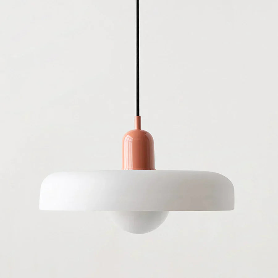 Hanging Ceiling Lamp - NordicLuxe-White-Red-9.84" x 7.09"-Nora Luxe