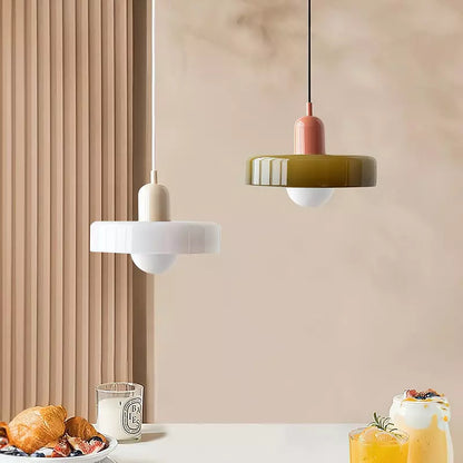 Hanging Ceiling Lamp - NordicLuxe-White-Red-9.84" x 7.09"-Nora Luxe