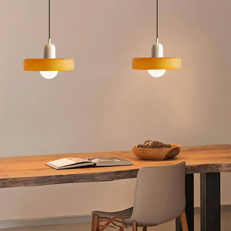 Hanging Ceiling Lamp - NordicLuxe-White-Red-9.84" x 7.09"-Nora Luxe