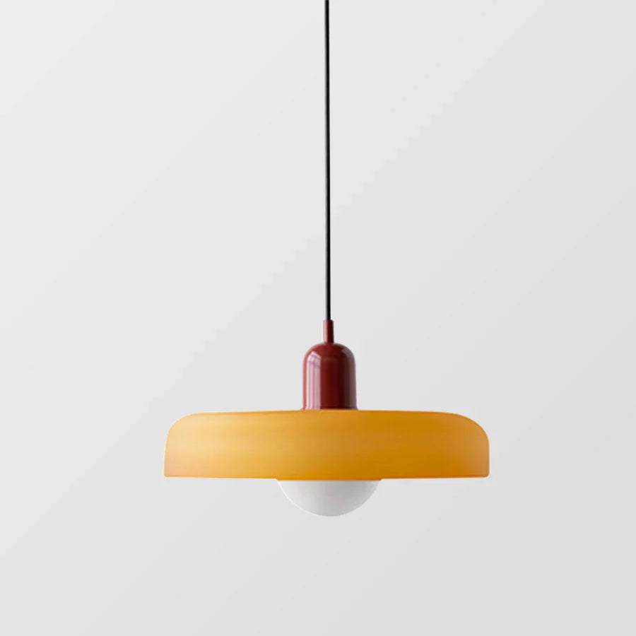 Hanging Ceiling Lamp - NordicLuxe-White-Red-9.84" x 7.09"-Nora Luxe