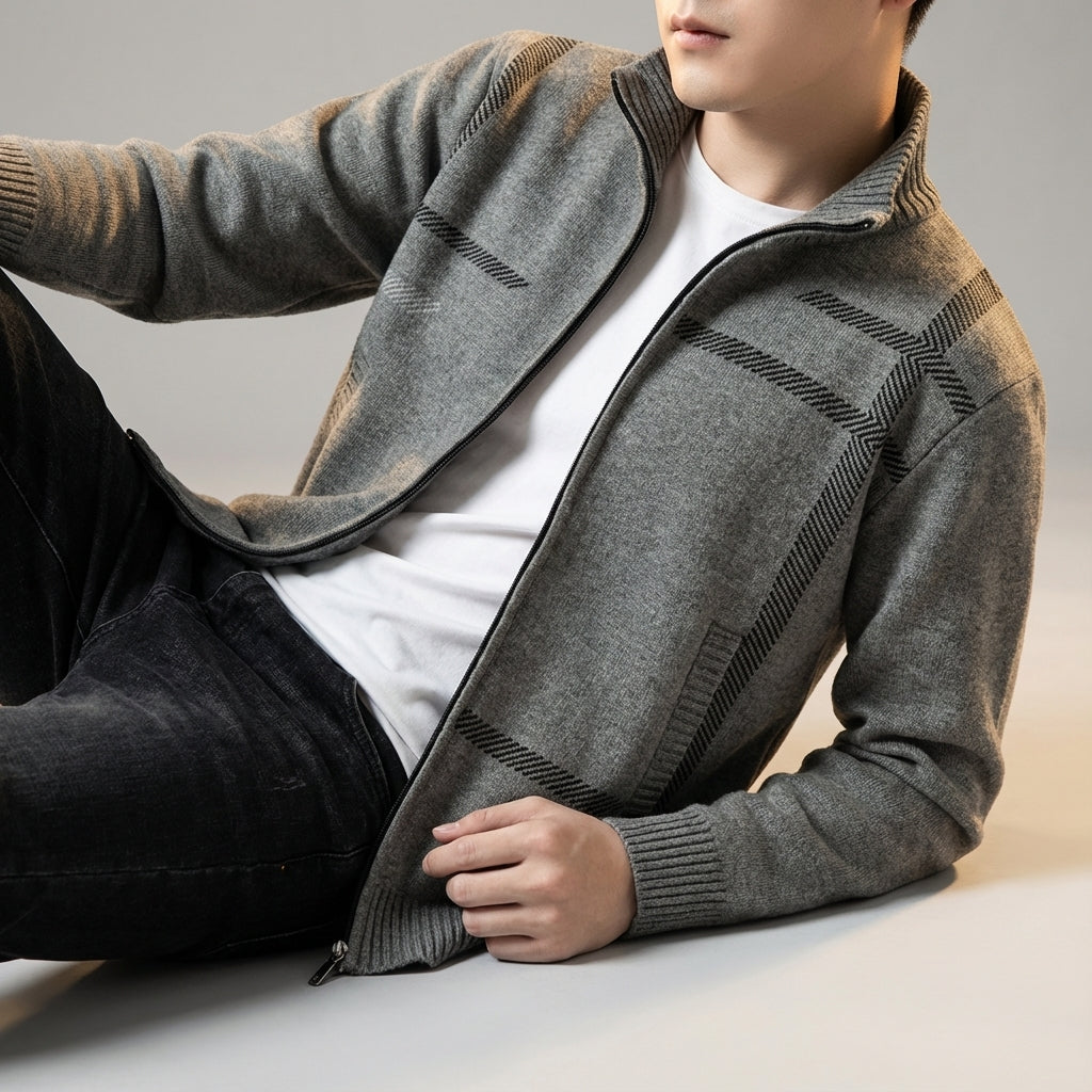 Harley | Men's Zip Up Classic Casual Jacket - Olytrend