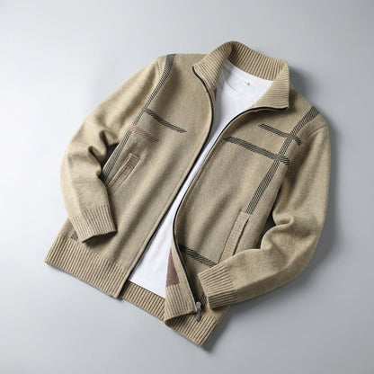 Image of Harley | Men's Full Zip Stand Collar Casual Jacket