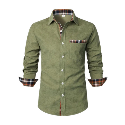 Classic Fit Mens Button Down Long Sleeve Shirt - Olytrend