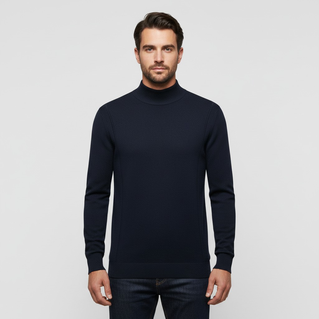 Men's Classic Fit Crew Neck Sweater - Olytrend