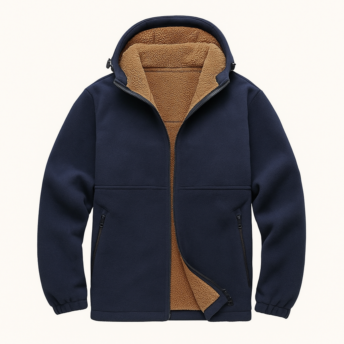 Men's Thermal Fleece Hoodie Jacket - Nocini