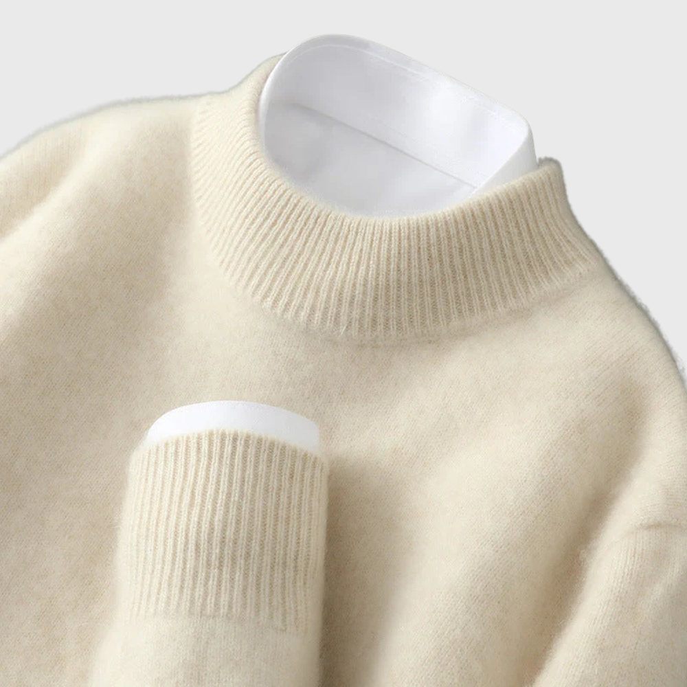 Classic Men's Crew Neck Pullover Sweater - Olytrend