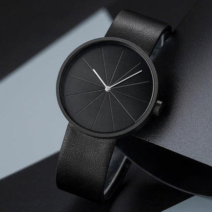 Simple Classic Leather Wristwatch for Men