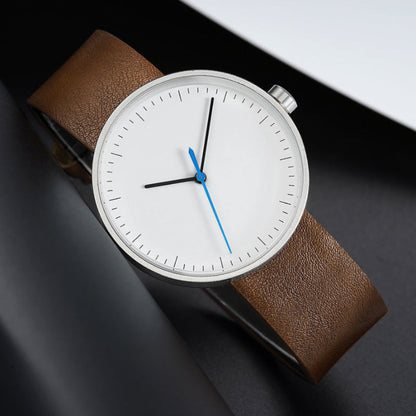 Simple Leather Strap Mens Watch – Classic Elegant Style
