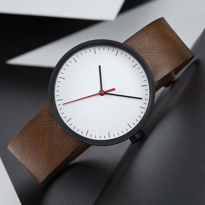 Simple Leather Strap Mens Watch – Classic Elegant Style