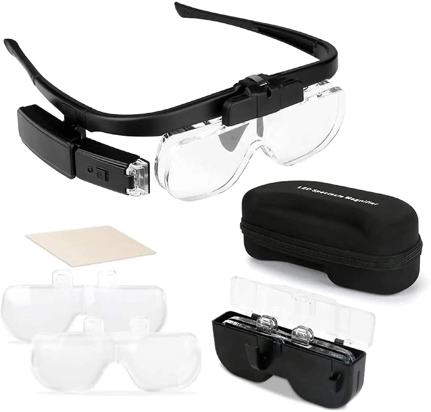 Compact LED Magnifying Glass OptiView - Pexav