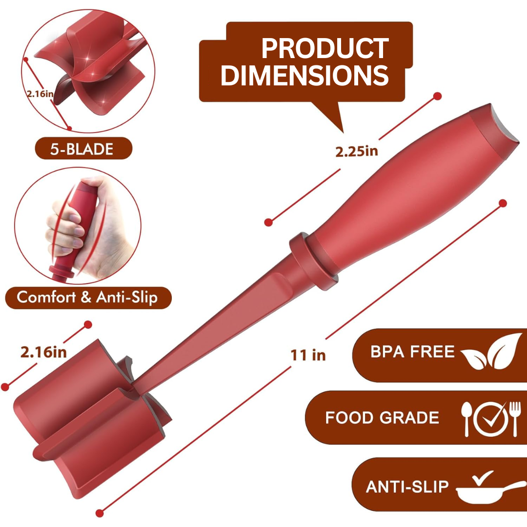 Heat-resistant Meat Chopper-Black-Nora Luxe