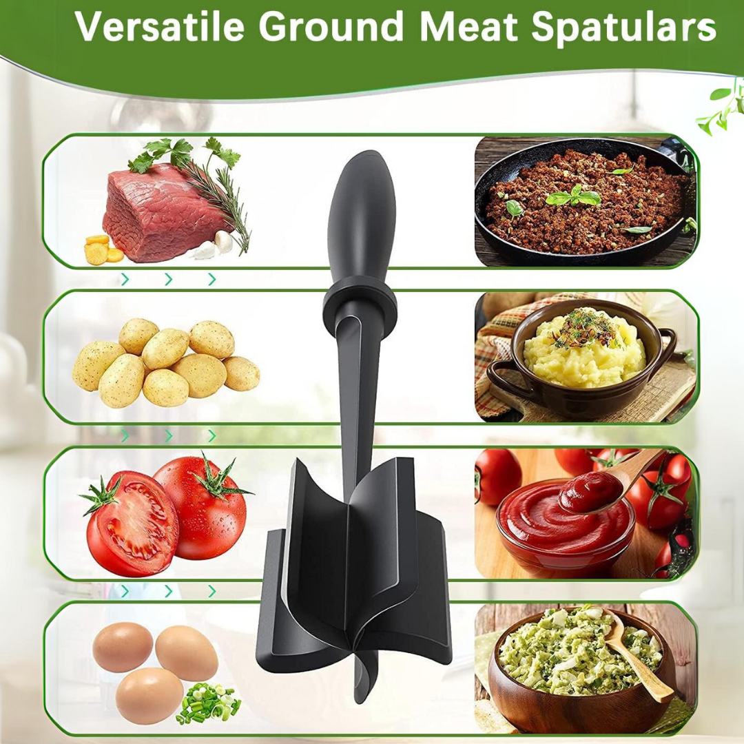 Heat-resistant Meat Chopper-Black-Nora Luxe