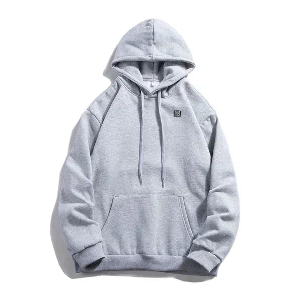 Heated Unisex Hoodie - ThermaHoodie-Gray-S-Nora Luxe