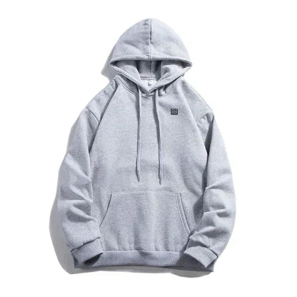 Heated Unisex Hoodie - ThermaHoodie-Gray-S-Nora Luxe