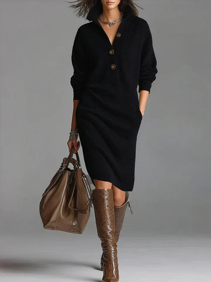 Comfy Women's Casual Sweater Dress - Olytrend