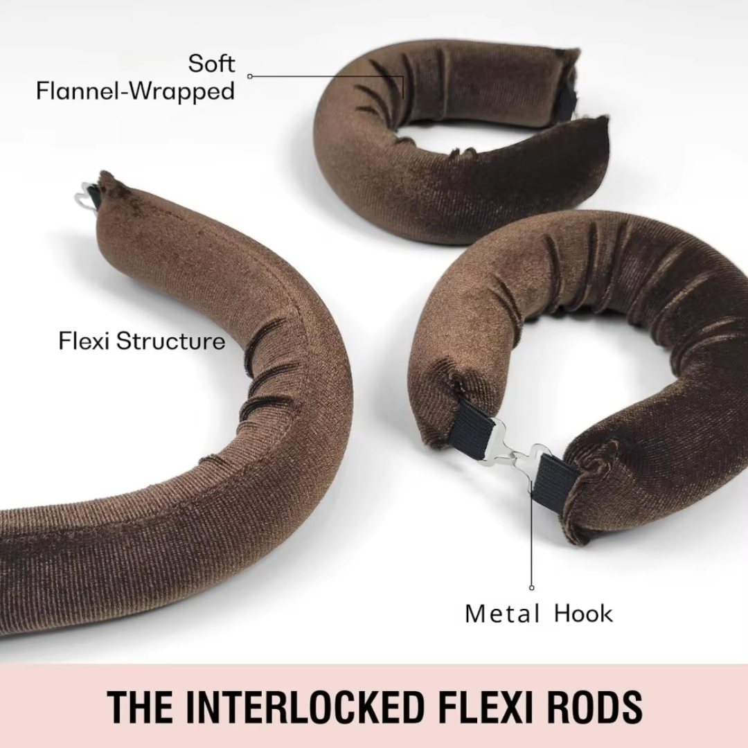 Heatless Hair Curler Set - Soft Curls While You Sleep-Beige-3 pieces-Nora Luxe