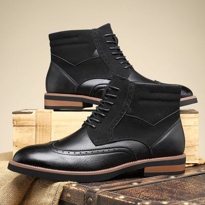 Image of Hector | Men's Wingtip Lace-Up Ankle Boots