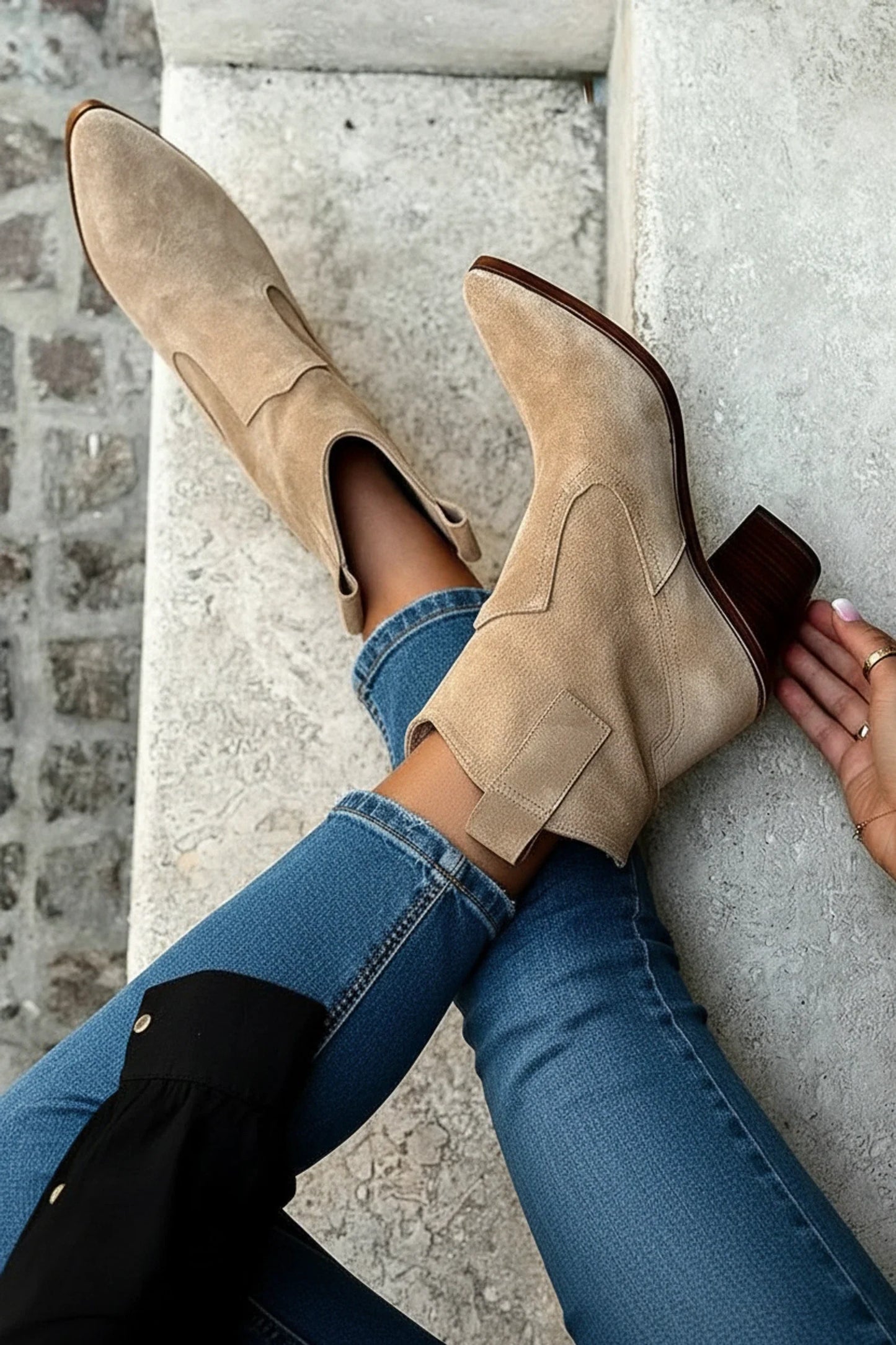 Low Heel Ankle Boots for Ladies