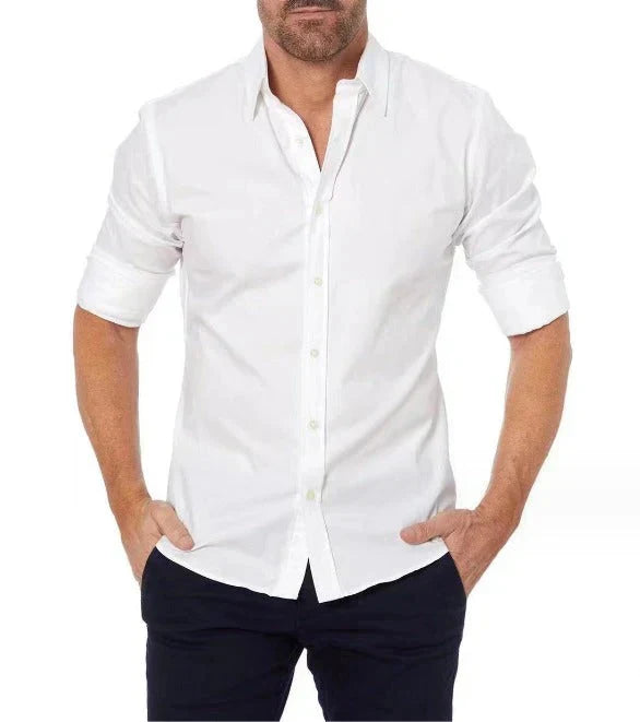 Slim Fit Zip Up Shirt