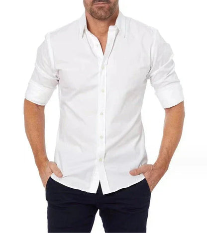 Slim Fit Zip Up Shirt
