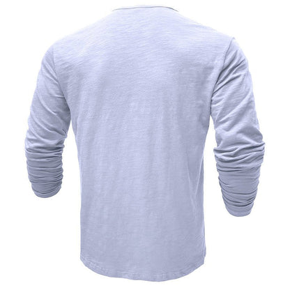 Classic Men's Textured Long Sleeve Button Shirt