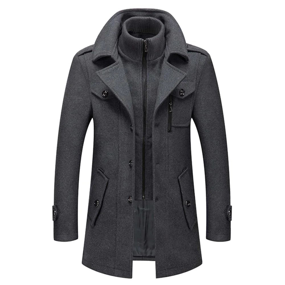 Waterproof Mens Parka Coat with Inner Zip Jacket