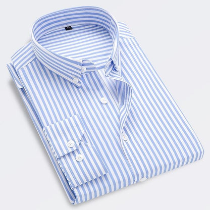 Classic Navy Blue Stripe Shirt