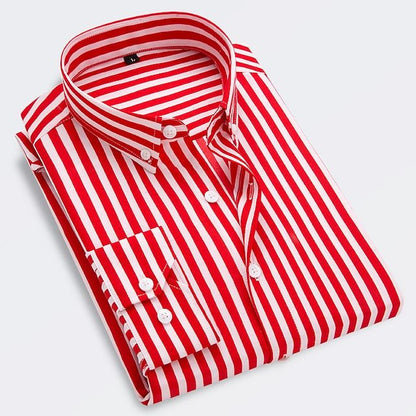 Classic Navy Blue Stripe Shirt
