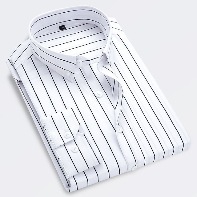 Classic Navy Blue Stripe Shirt