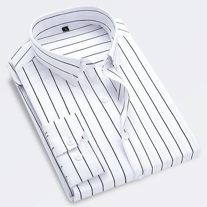 Classic Navy Blue Stripe Shirt