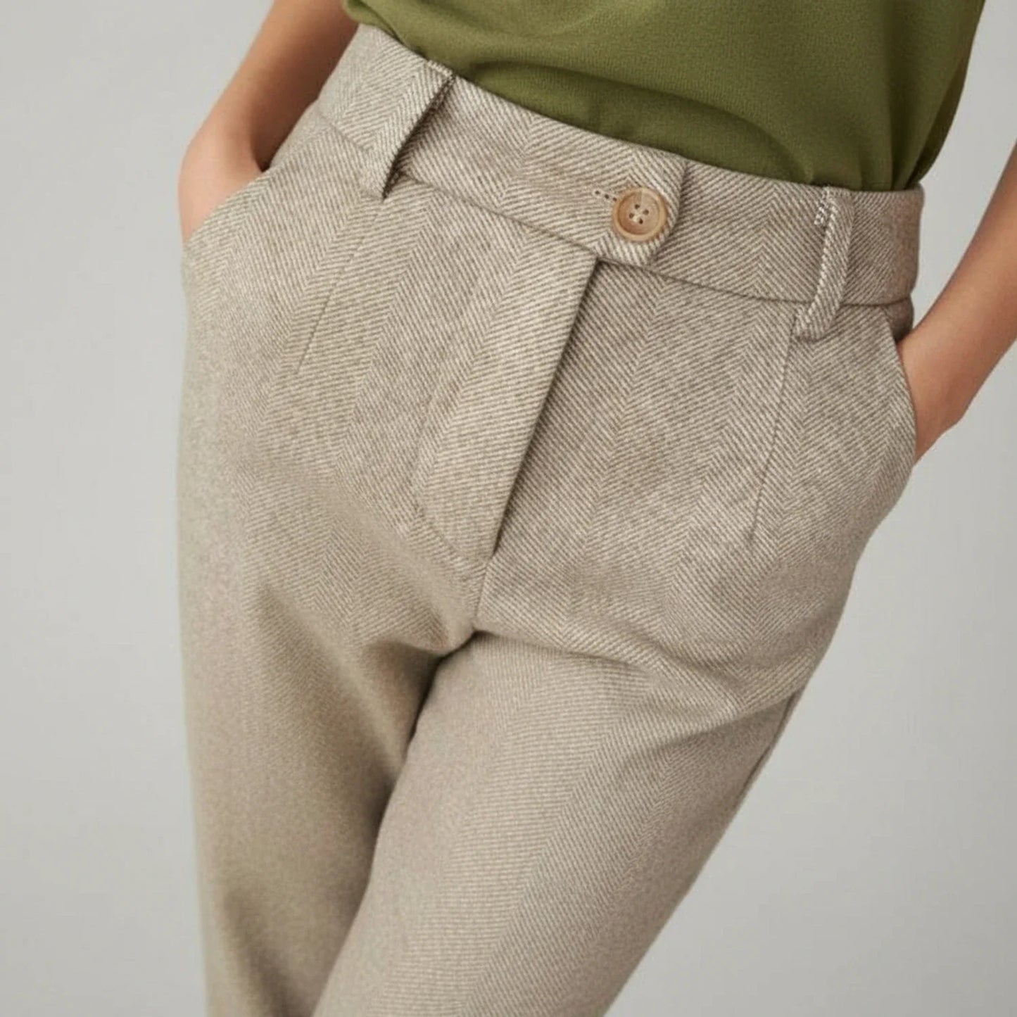 Classic Fit Flat Front Men's Pants