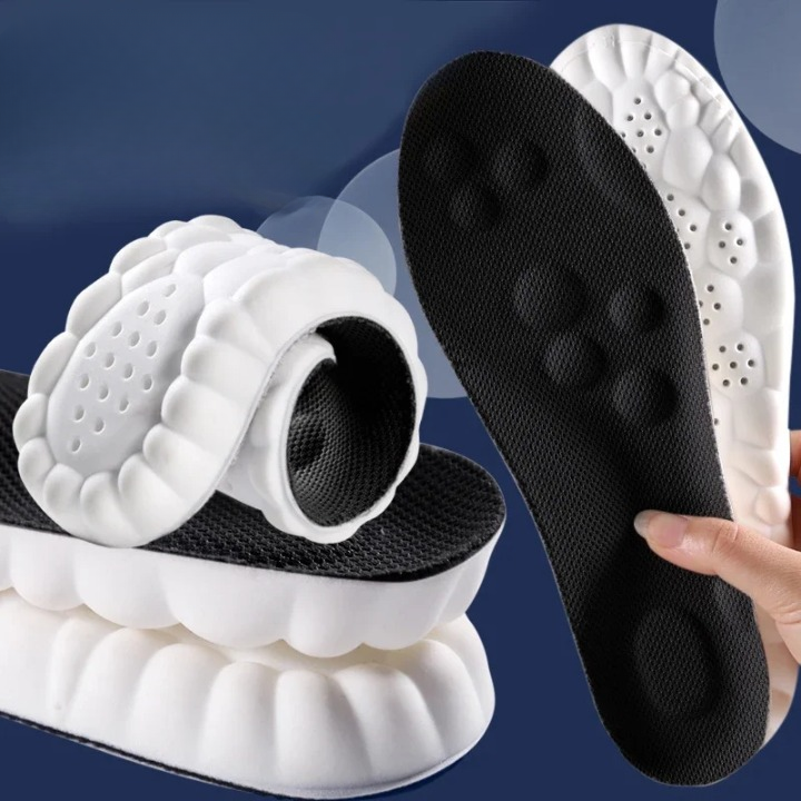 HIGH ELASTIC SPORTS INSOLES - CUSTOM SUPPORT & COMFORT-Black-US 3.0-4.0-Nora Luxe