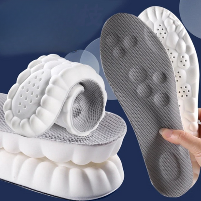 HIGH ELASTIC SPORTS INSOLES - CUSTOM SUPPORT & COMFORT-Gray-US 3.0-4.0-Nora Luxe
