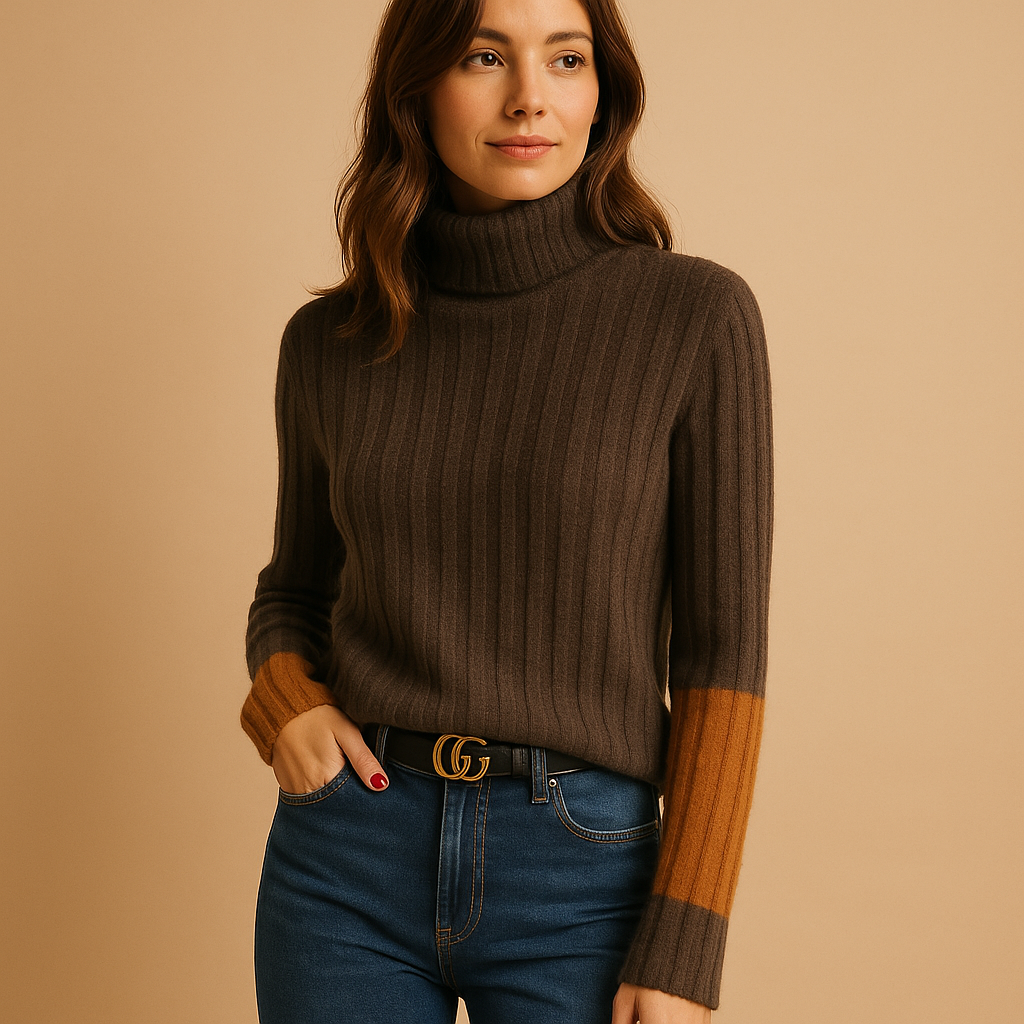 Warm Crew Neck Knit Sweater for Women - Nocini